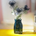 nordic Body shape blue colored glass vases